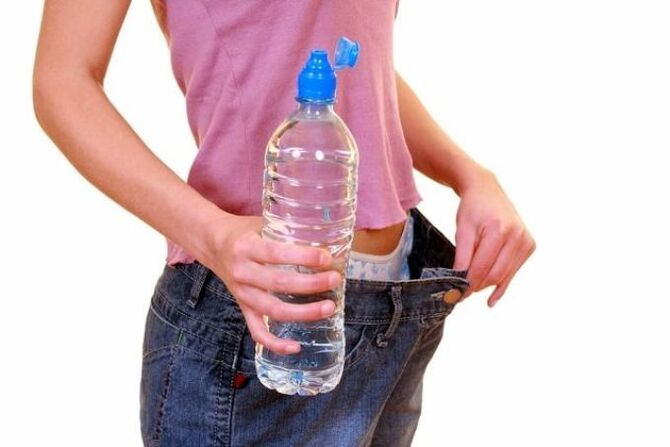 The daily amount of water required for weight loss